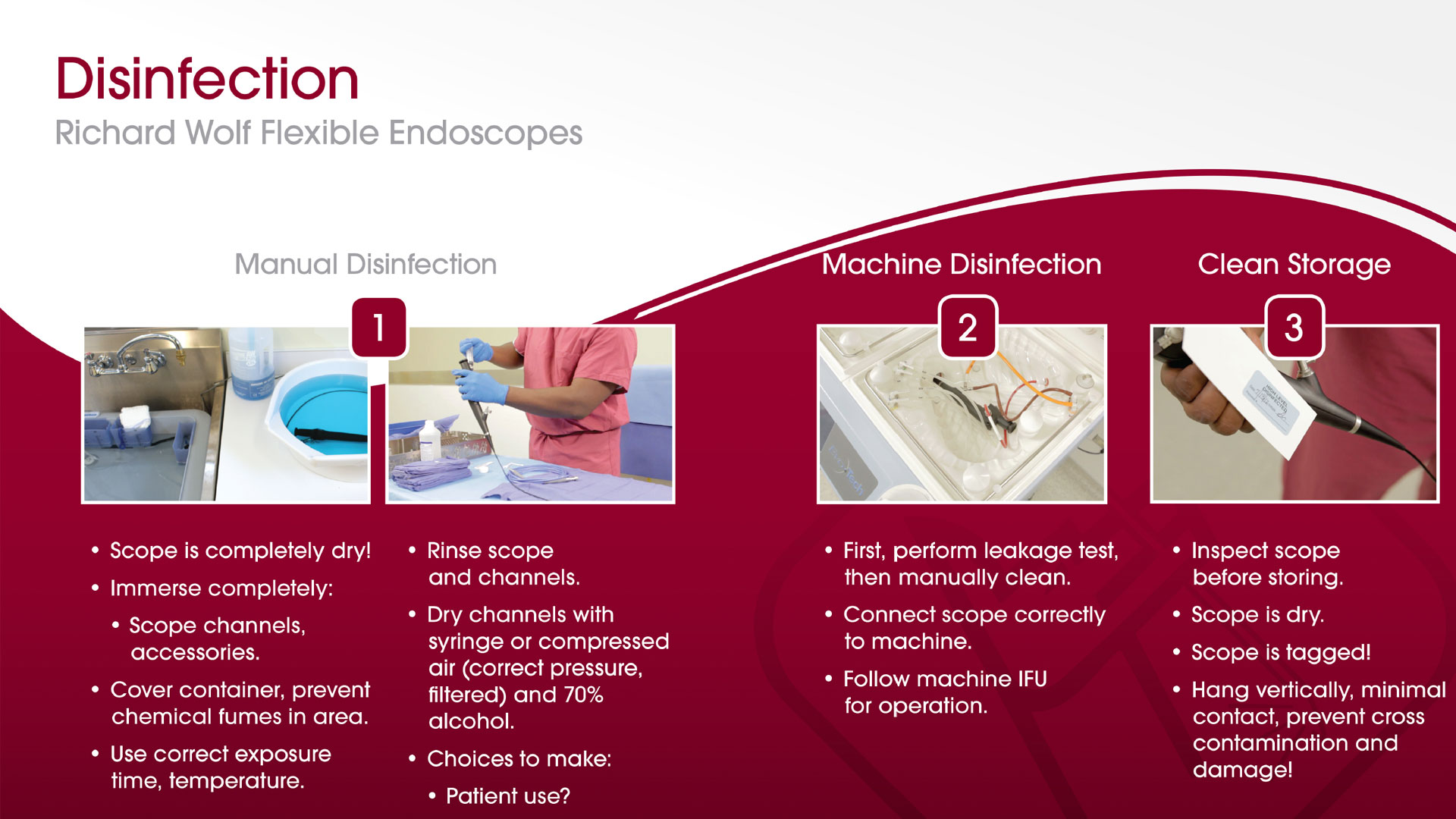 Care and Handling of Flexible Endoscopes: Disinfect Poster